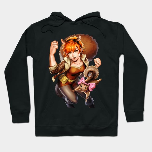 Squirrel Girl (MARVEL Battle Lines) - Without Title Card Hoodie by DaisyTheQuake